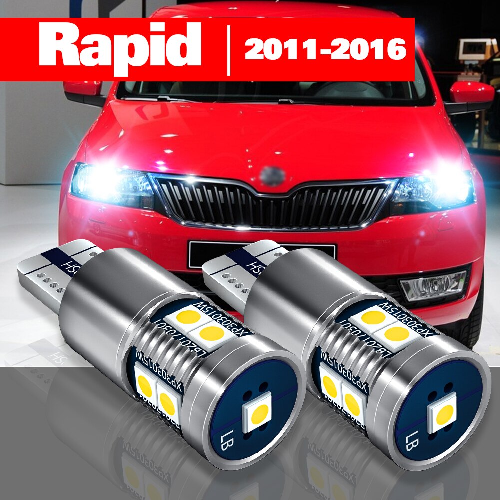 Skoda Rapid NH1 NA2 NH3 2011-2016 ׼ 2pcs LED   Ŭ  2012 2013 2014 2015